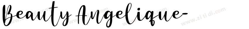 Beauty Angelique字体转换